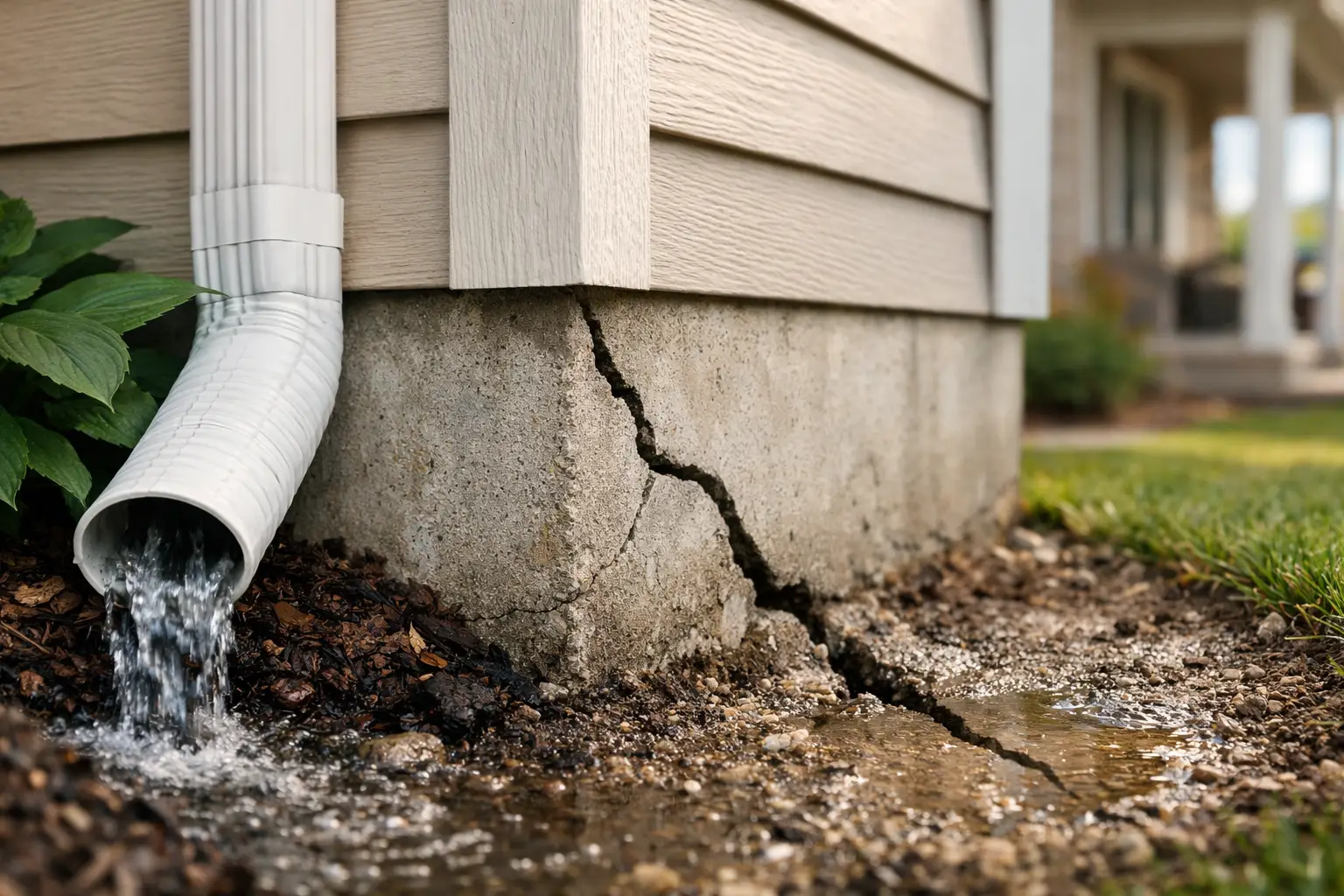 Can Drainage Cause Foundation Cracks? Yes